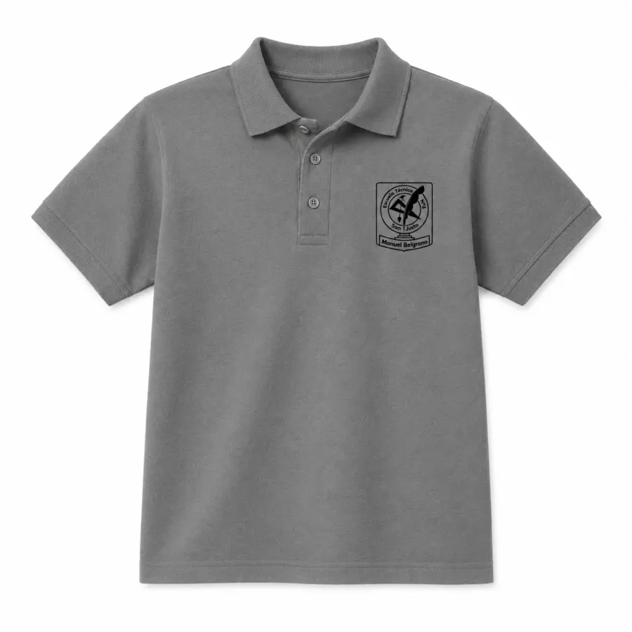 Chomba con escudo estampado en negro